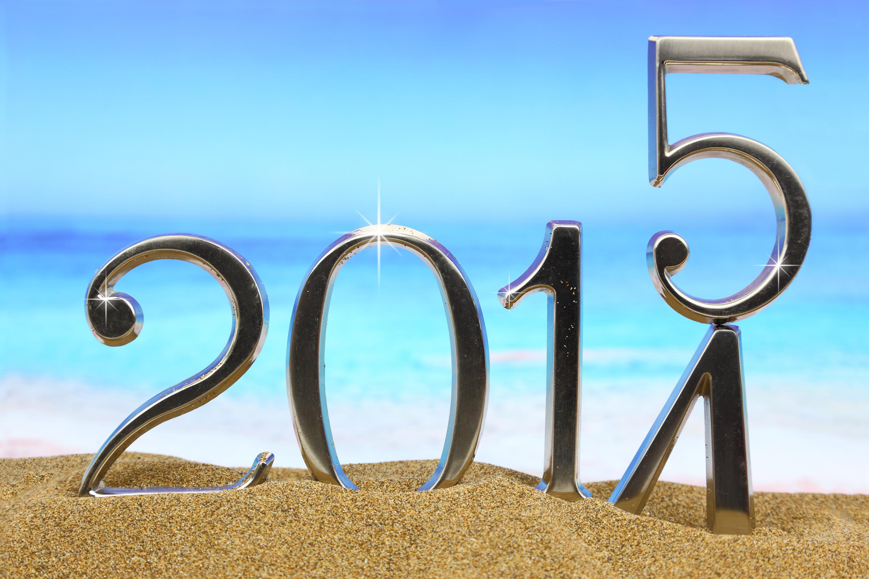 New year 2015 is coming on the beach - Danna Yahav.